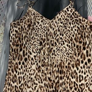 Banana Republic Animal Print silk  tank top
